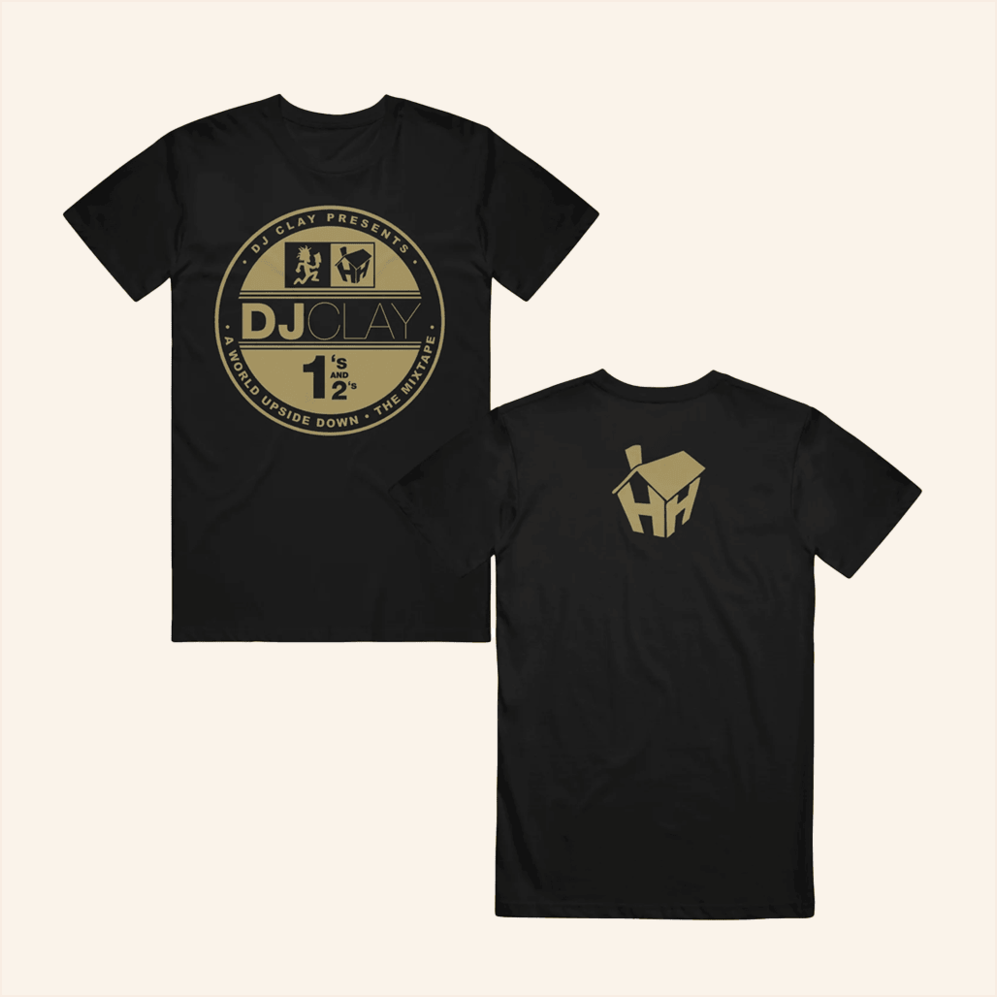 A World Upside Down Black T-Shirt ICP Merch Insane Clown Posse Merch Dad Birthday Gifts