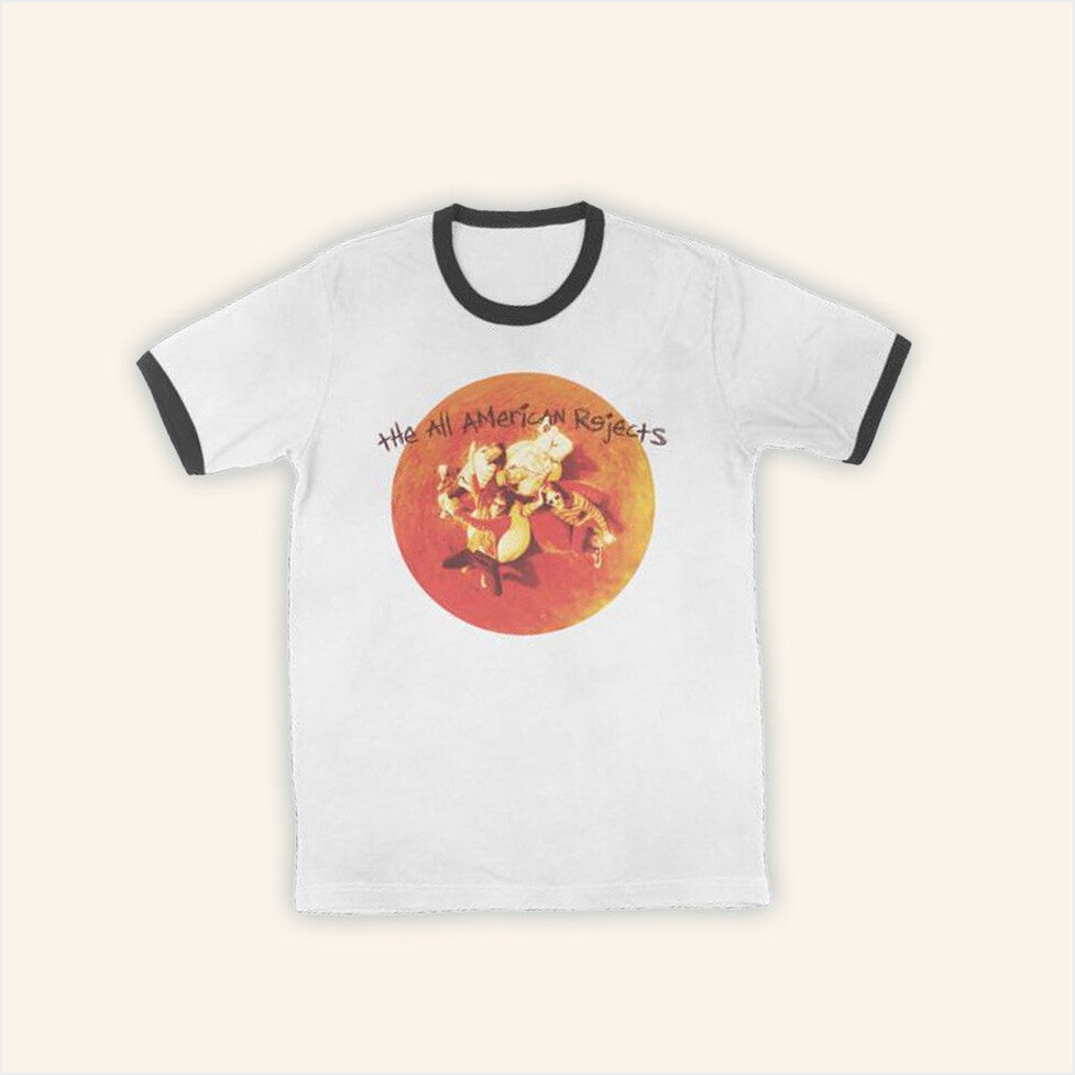 Aarhd Ringer T-Shirt The All American Rejects Merch Birthday Gift Ideas Christmas Presents