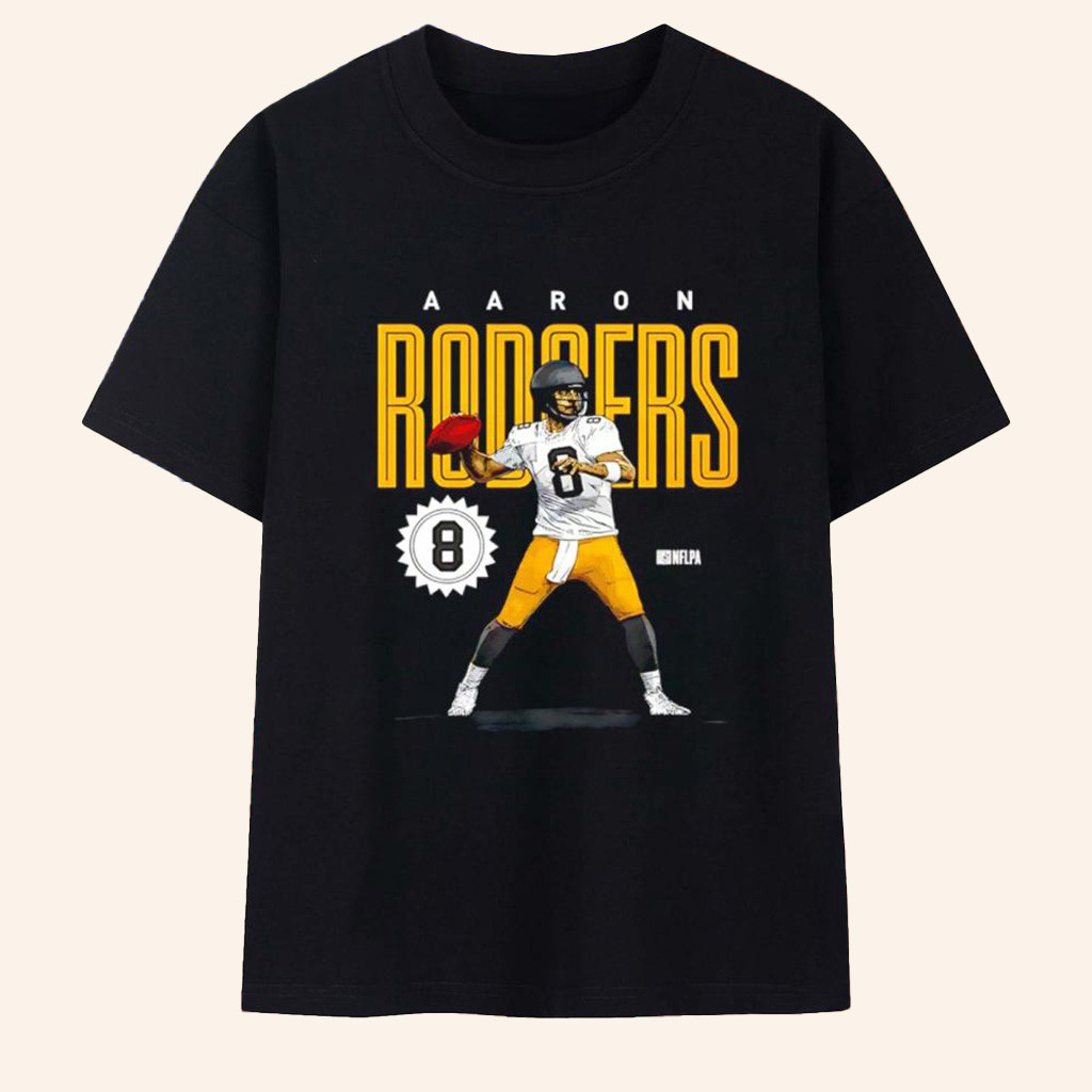Aaron Rodgers Pittsburgh Steelers Card T-Shirt Pittsburgh Steelers Merch Gifts For Fans