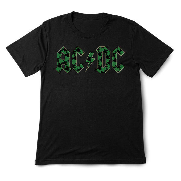 AC DC Lucky Clover St. Pattys Day T-Shirt Birthday Presents For Mom Ideas