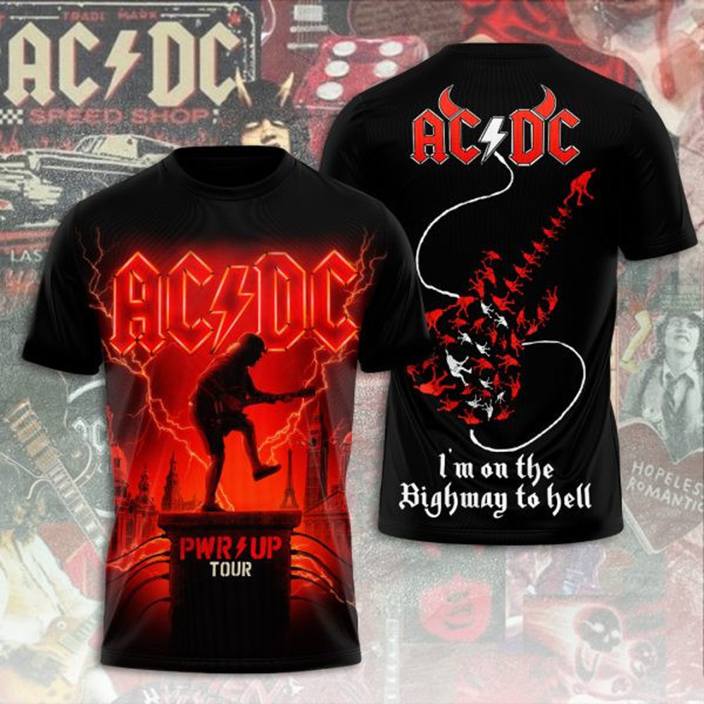 AC DC Pwr Up Tour 2025 T-Shirt Him Gifts For ACDC Band Fans