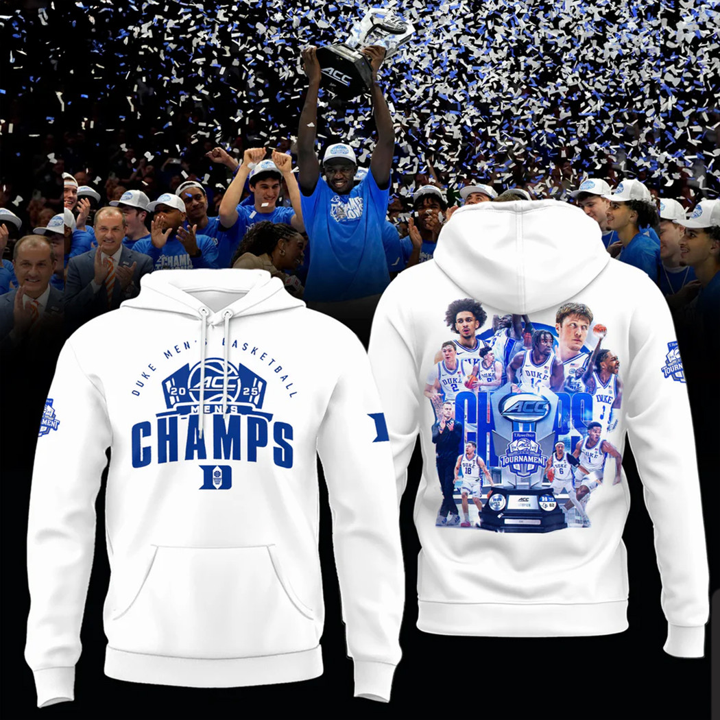 ACC Championship 2025 Hoodie ACC MenÃ¢â‚¬â„¢s Basketball Conference Tournament Champions Hoodie For Fan