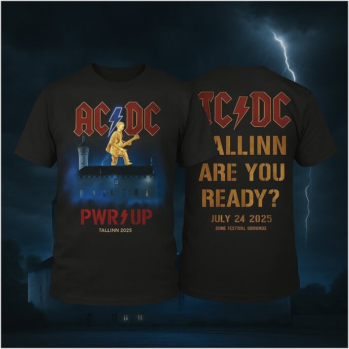 ACDC Are You Ready T-Shirt PWR UP Tour 2025 ACDC Merch Fathers Day Birthday Gifts Special