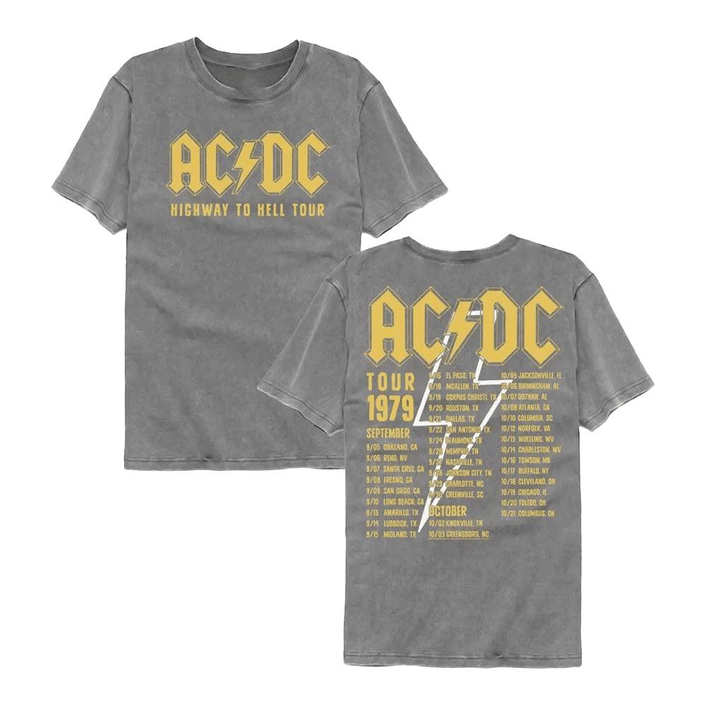 ACDC Merch Highway To Hell 1979 Tour T-Shirt Gifts For People Who Like Music