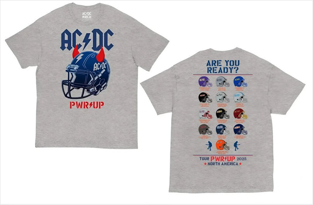 ACDC PWR UP North America Tour 2025 Shirt Are You Ready ACDC Merch T-Shirt Gifts For Friends