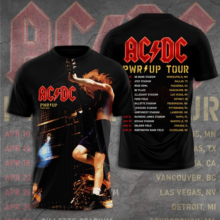 ACDC PWR UP Tour 2025 Shirt ACDC Merch Great Fathers Day Presents