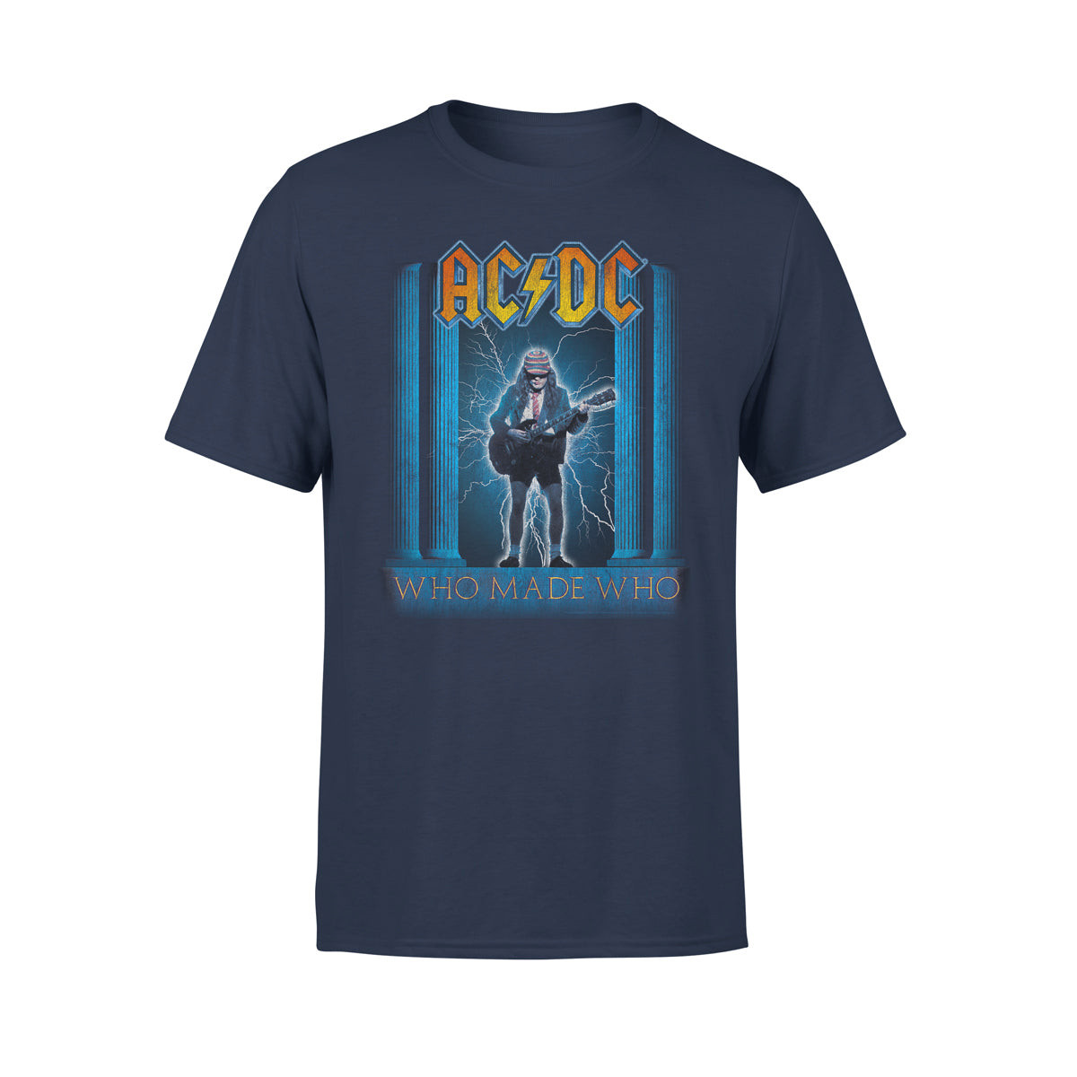 ACDC Who Made Who Navy T-Shirt Best Fathers Day Gifts For Husband