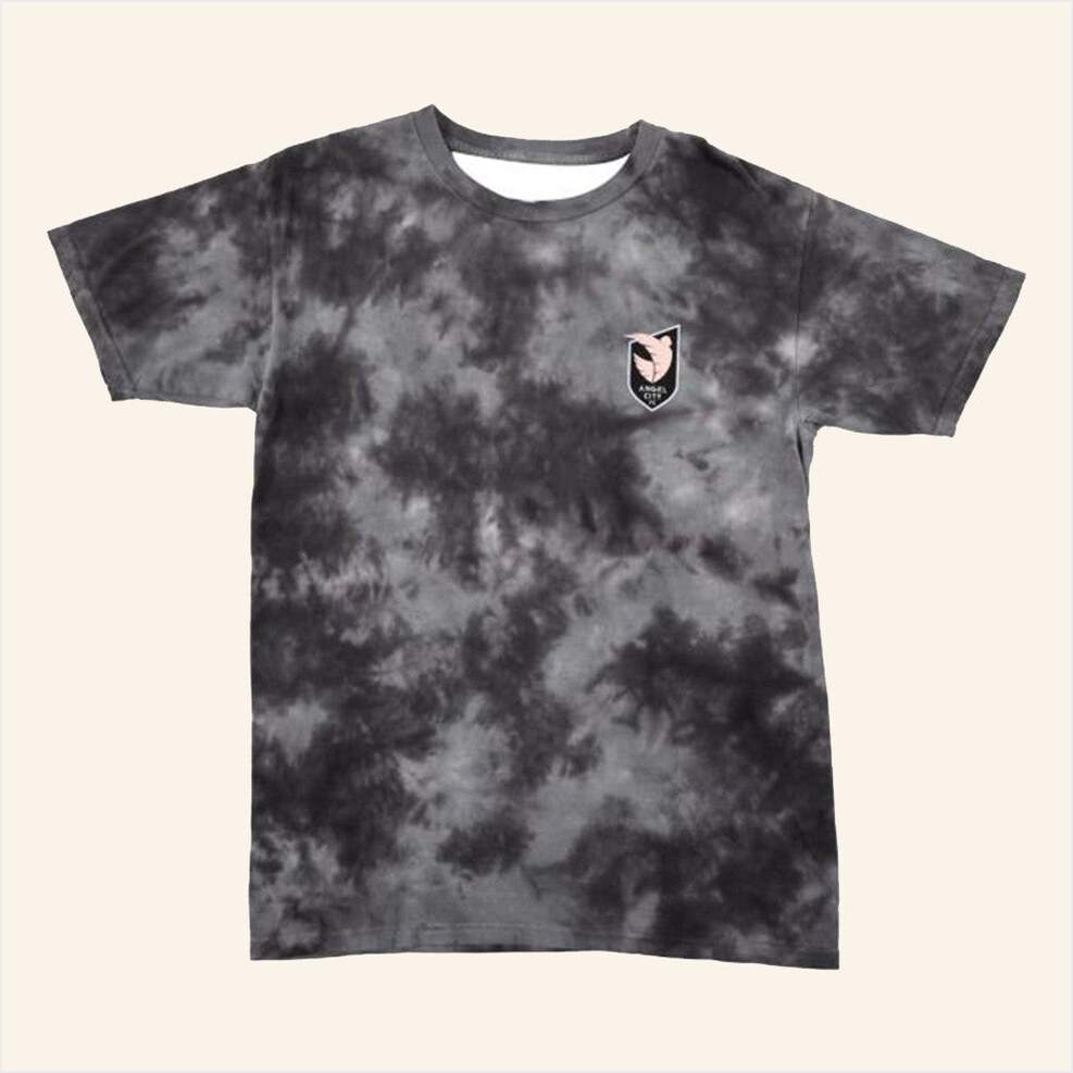 Acfc X Tie Dye Unisex Black T-Shirt Angel City Merch Birthday Gift Ideas Christmas Presents