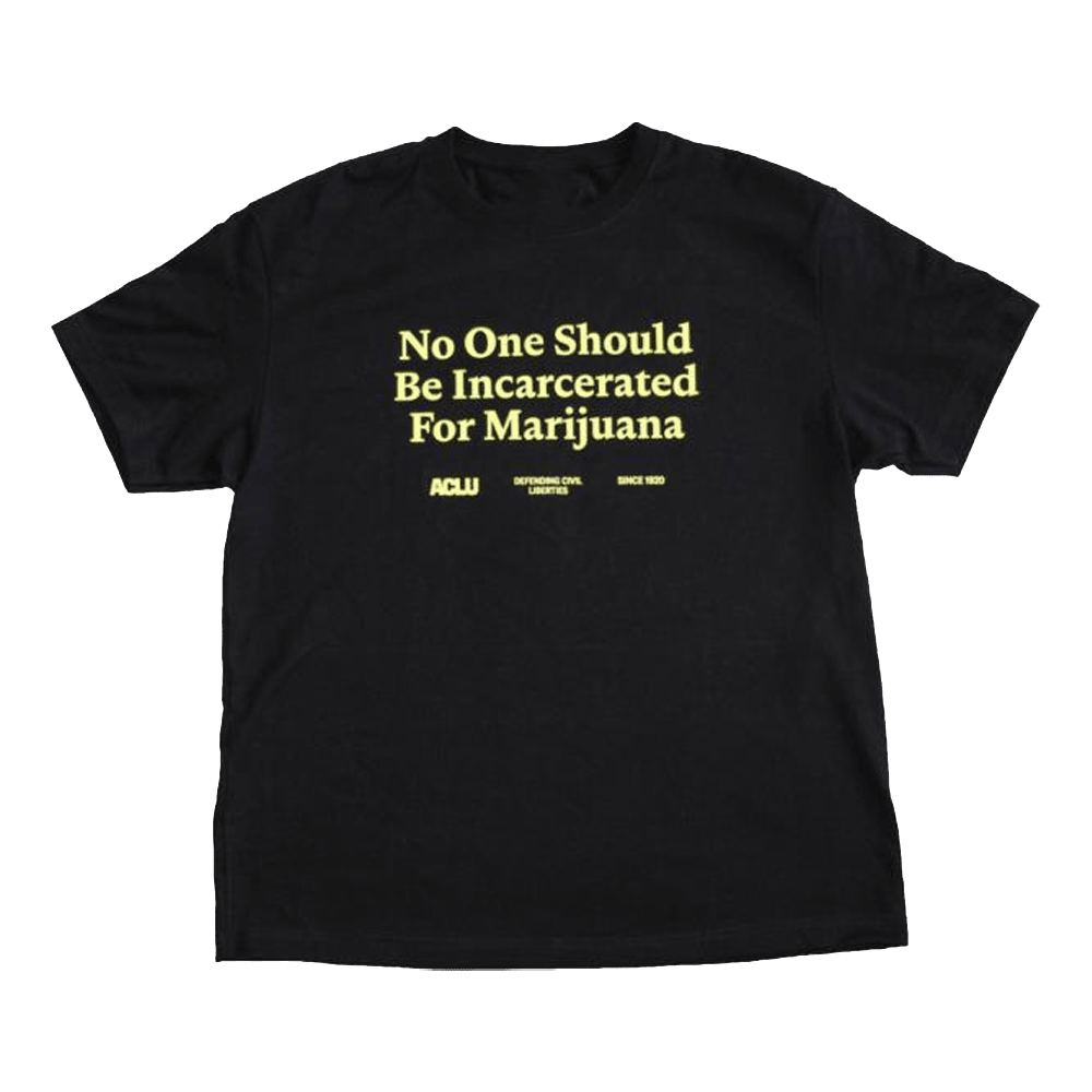 ACLU Merch No One Should Be Incarcerated For Marijuana T-Shirt Sentimental Fathers Day Gifts