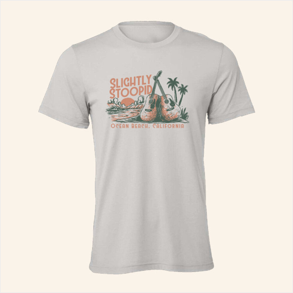 Acoustic Beach T-Shirt Slightly Stoopid Merch Gift Ideas For Fans BFF Birthday Gifts