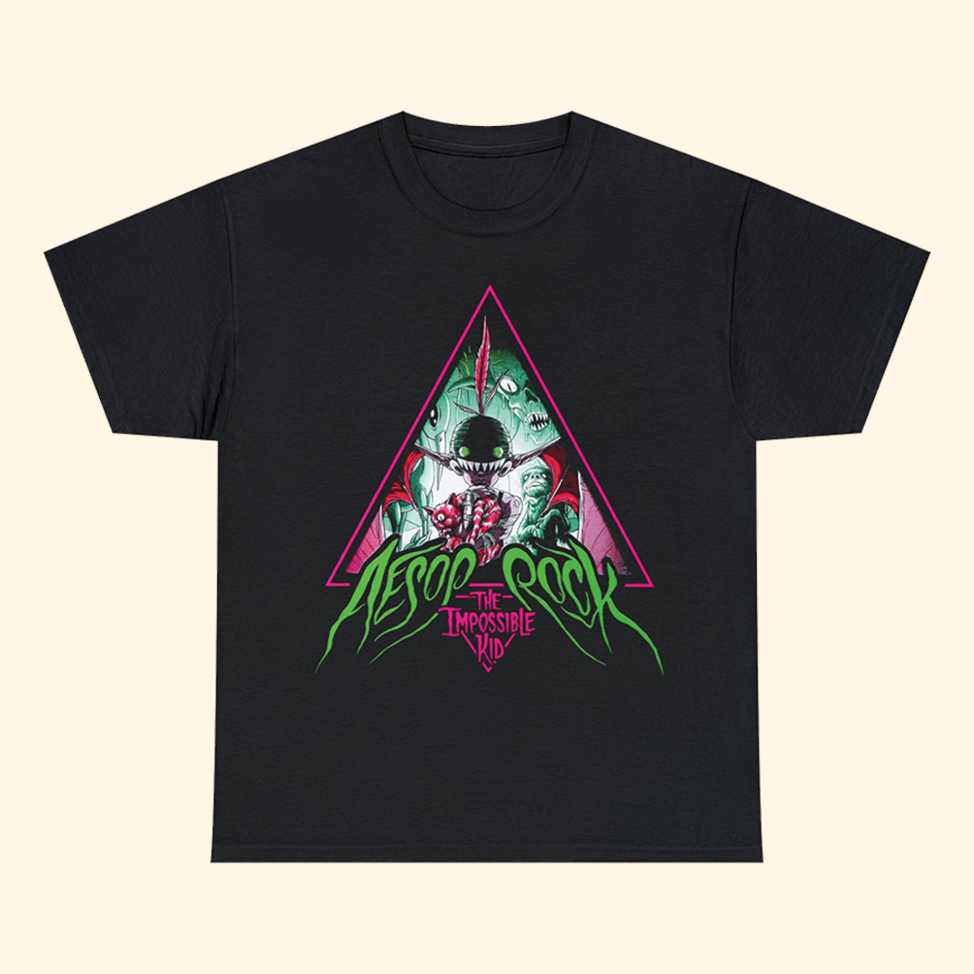 Aesop Rock Impossible Kid Triangle T-Shirt Aesop Rock Merch Dad Gifts For Fathers Day 2025