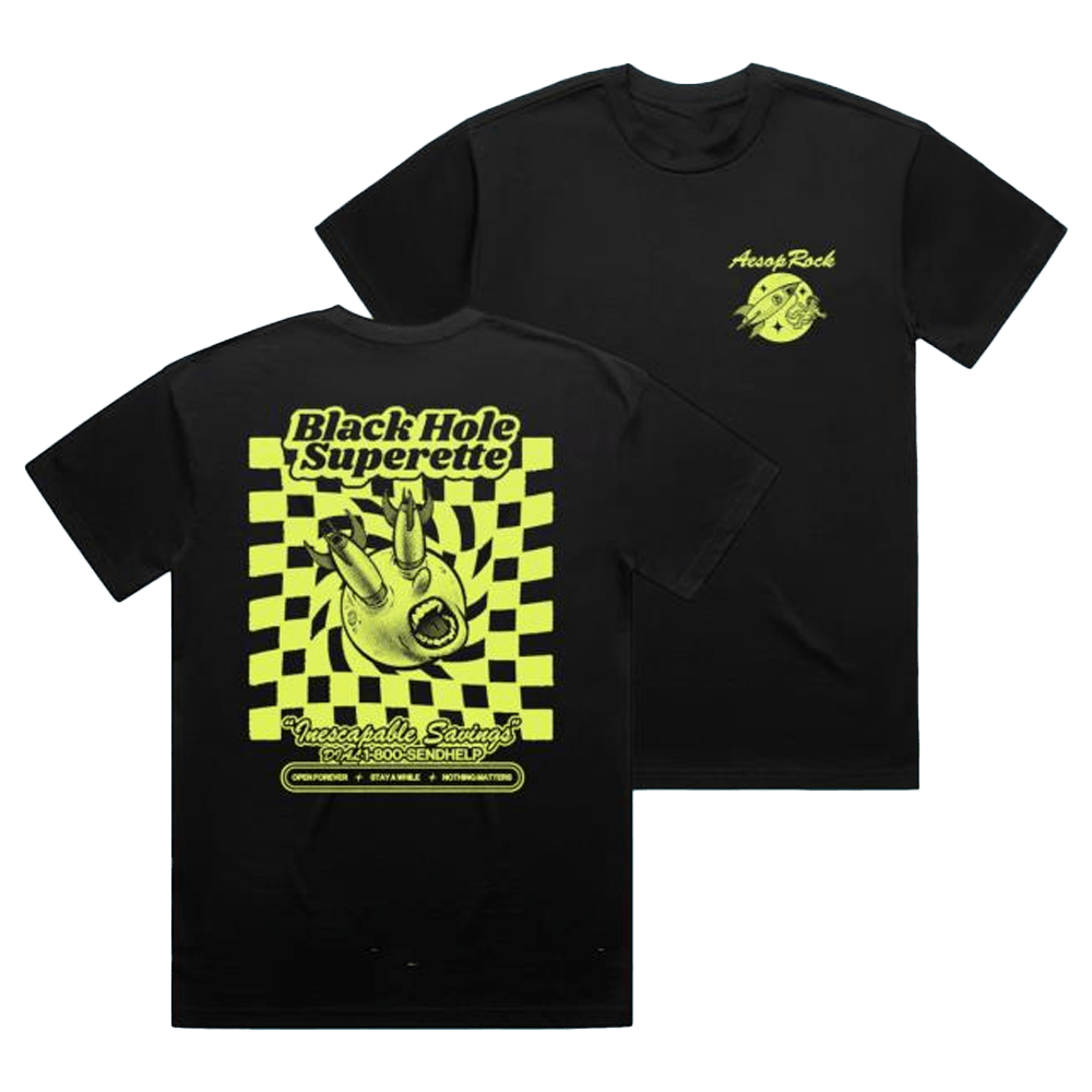 Aesop Rock Merch Store Checkers Black Shirt Rapper Fans Gifts For Him