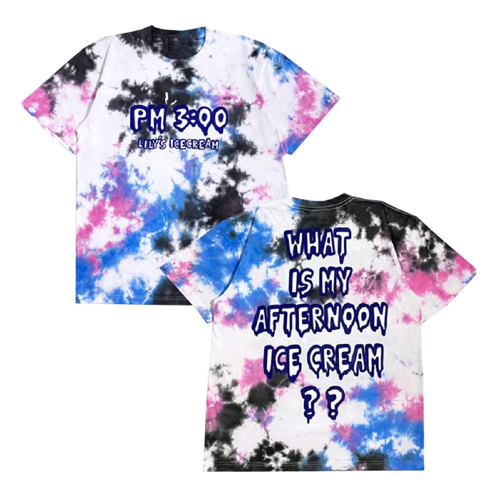 Afternoon Ice Cream Tropical Tie Dye T-Shirt Lilys Ice Cream Merch Gift For Friends
