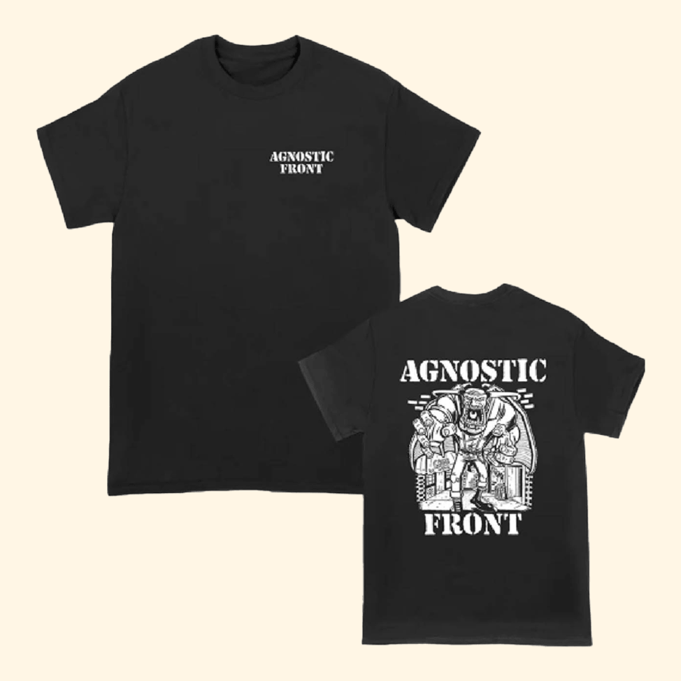 Agnostic Front Wing Horn Alley T-Shirt Allin Merch Birthday Gifts For BFF Christmas Presents