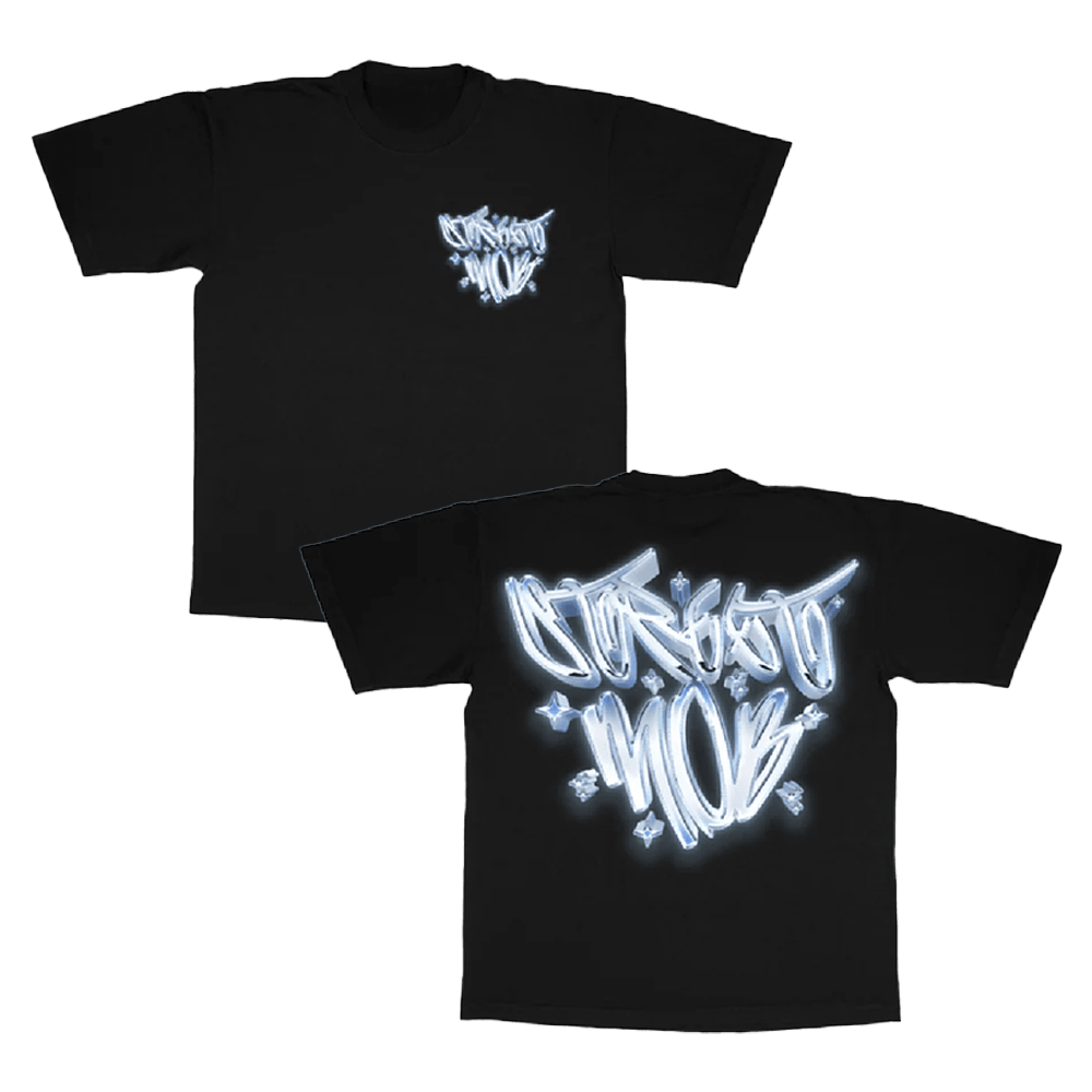 Airbrush Black T-Shirt Street Mob Records Merch Gift Ideas For Friends