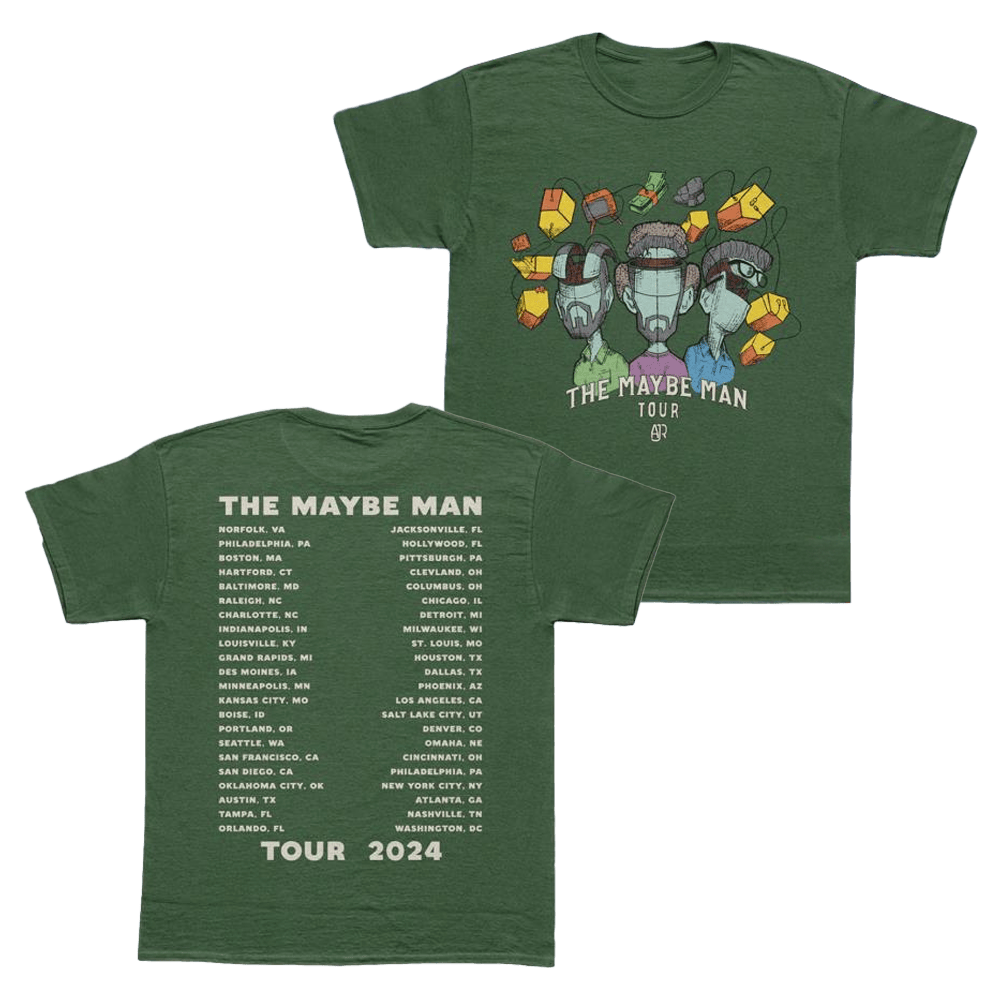 AJR Brothers Merch The Maybe Man Tour T-Shirt Green Ajr Brothers Shirt Gifts For Her