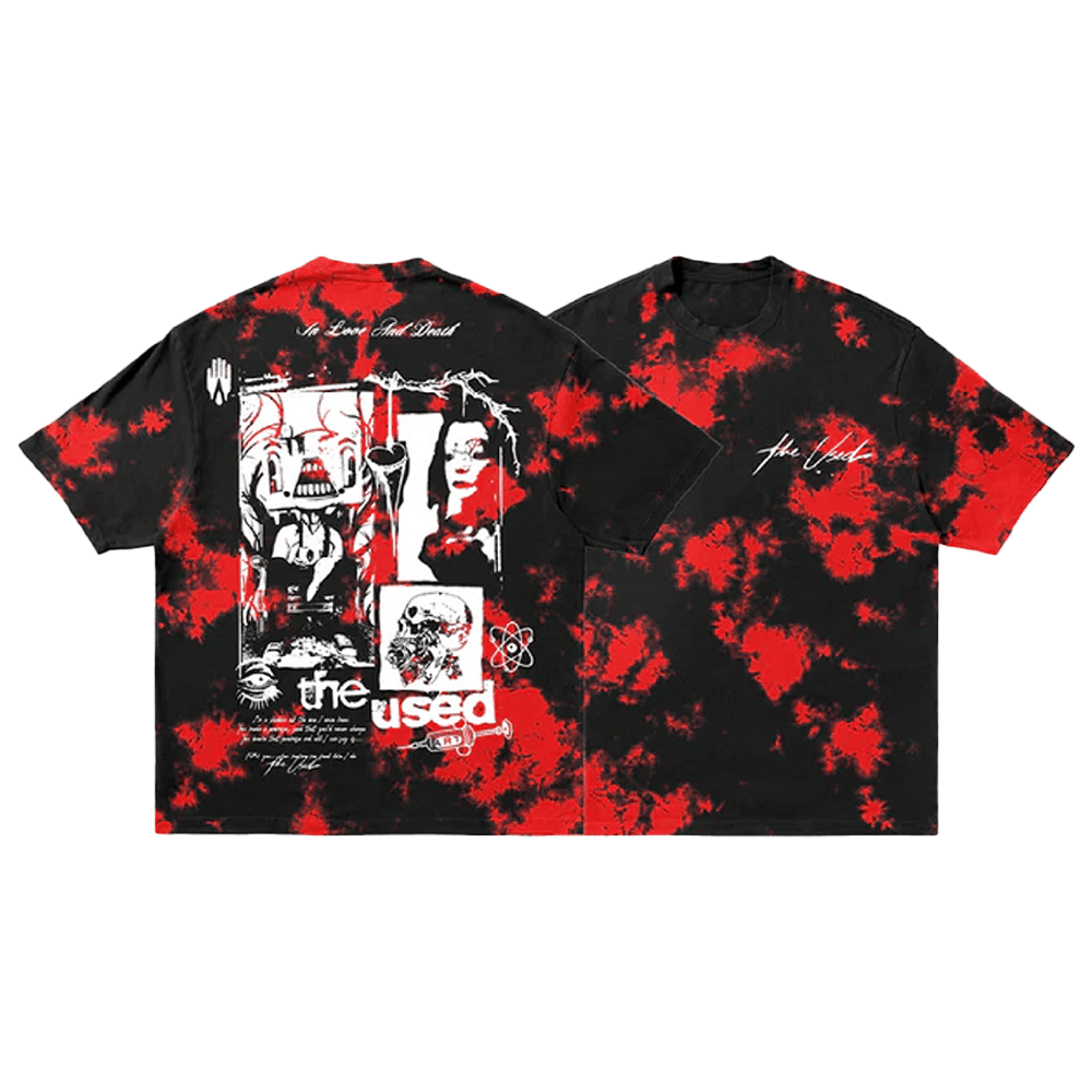 Album Die Dye T-Shirt The Used Merch Music Gift Ideas For Guys
