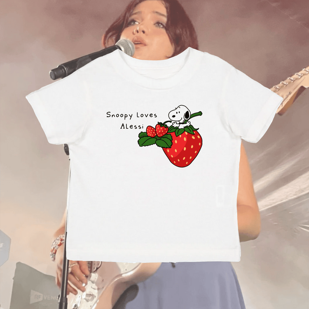 Alessi Rose Merch Alessi Rose X Snoopy Dog Baby Tee Unique Mothers Day Gifts