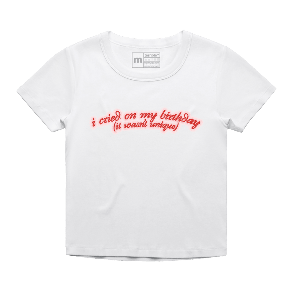 Alessi Rose Merch I Cried On My Birthday Baby Tee Mothers Day Gift Ideas For Wife