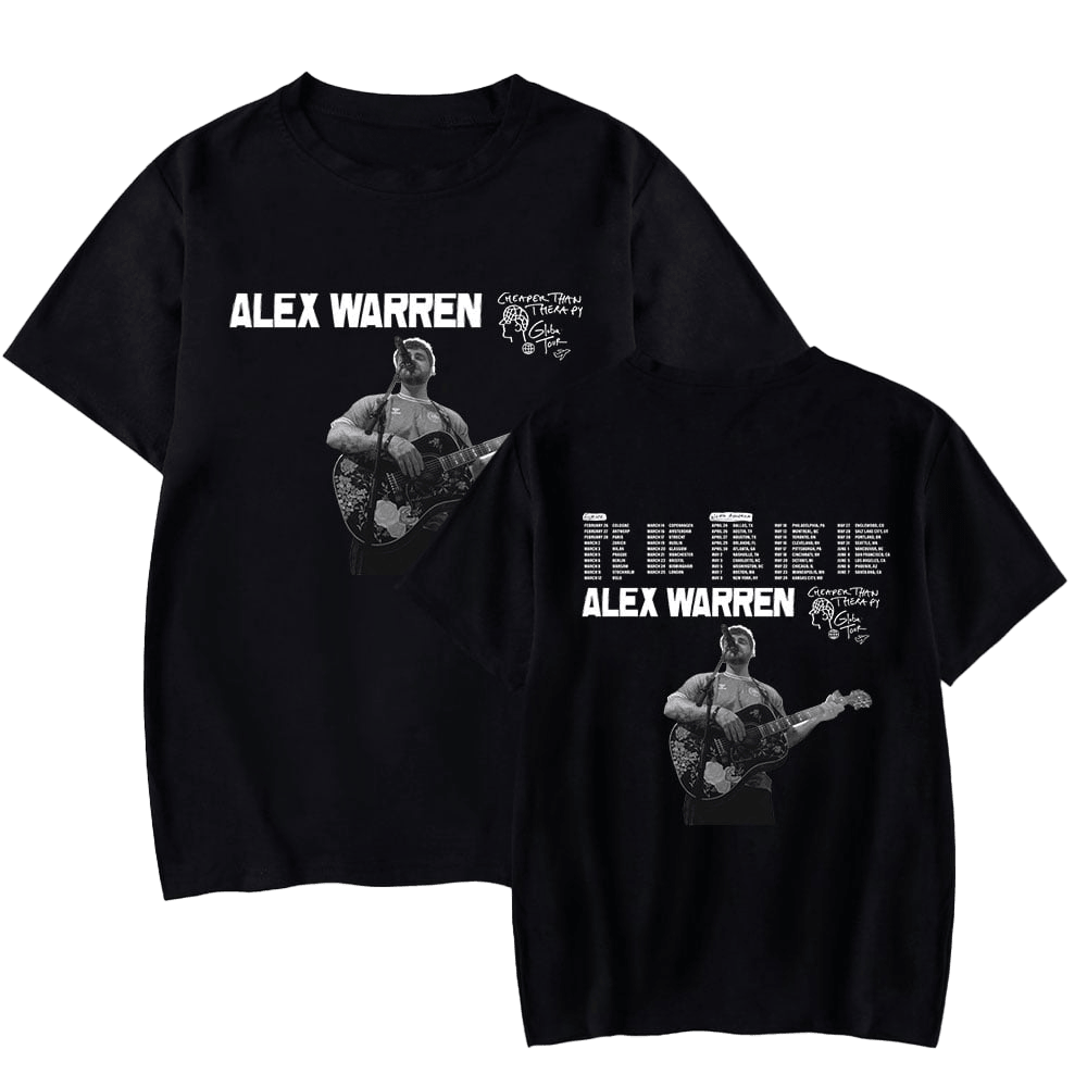 Alex Warren Merch T-Shirt Alex Warren Cheaper Than Therapy Tour Shirt Gift For Fan