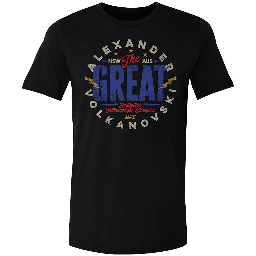 Alexander Volkanovski Merch Alexander Volkanovski The Great Emblem T-Shirt Gifts For Dad