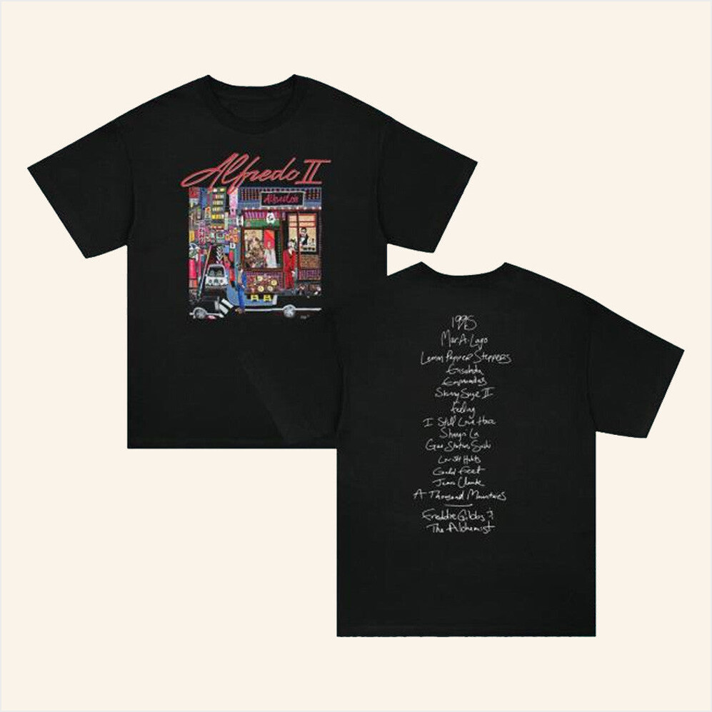Alfredo II Tracklist T-Shirt Freddie Gibbs Merch BFF Birthday Gifts Ideas Christmas Presents