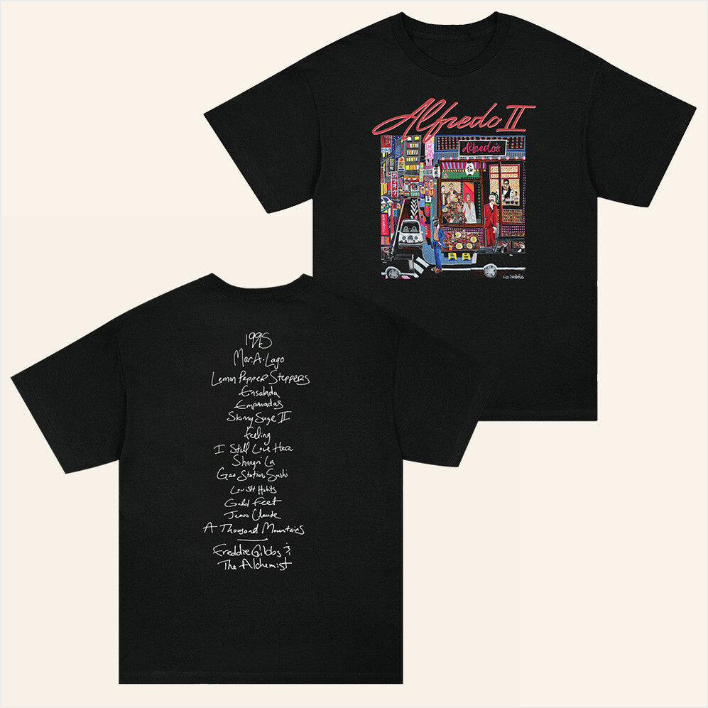 Alfredos Tokyo Merch Alfredo II Tracklist T-Shirt Alfredo 2 Merch Freddie Gibbs Merch Fan Gift