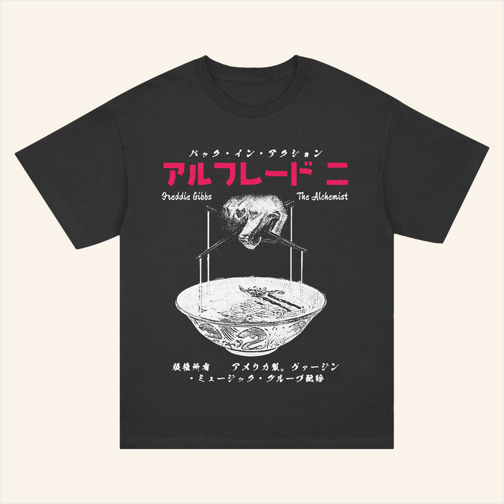 Alfredos Tokyo Ramen T-Shirt Freddie Gibbs Merch Gifts For Fans Birthday Gift Ideas