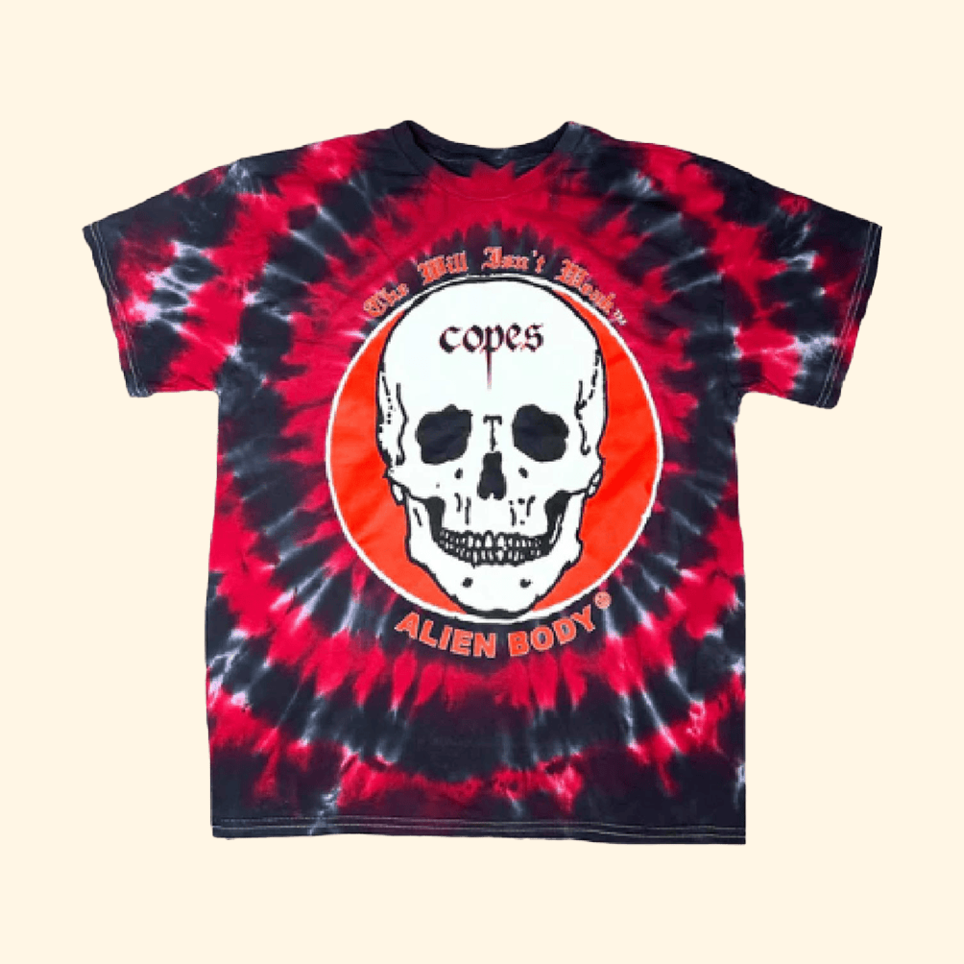 Alien Body X Copes Tie Dye T-Shirt Copes Merch Birthday Gifts For Music Fans Gifts For Friends