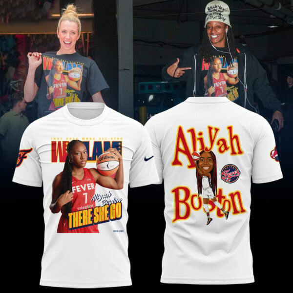 Aliyah Boston Indy 2025 Wnba All Star Wslam There She Go Indiana Fever Apparel Merch Gift For Fans