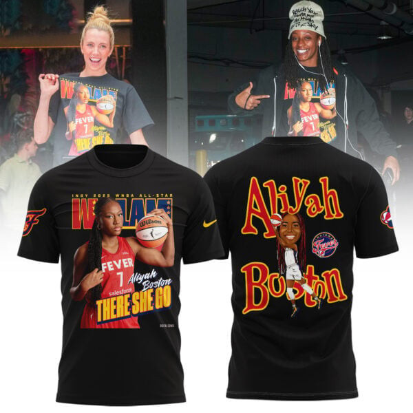 Aliyah Boston Indy 2025 Wnba All Star Wslam There She Go Indiana Fever Apparel Merch Gift For Supporters