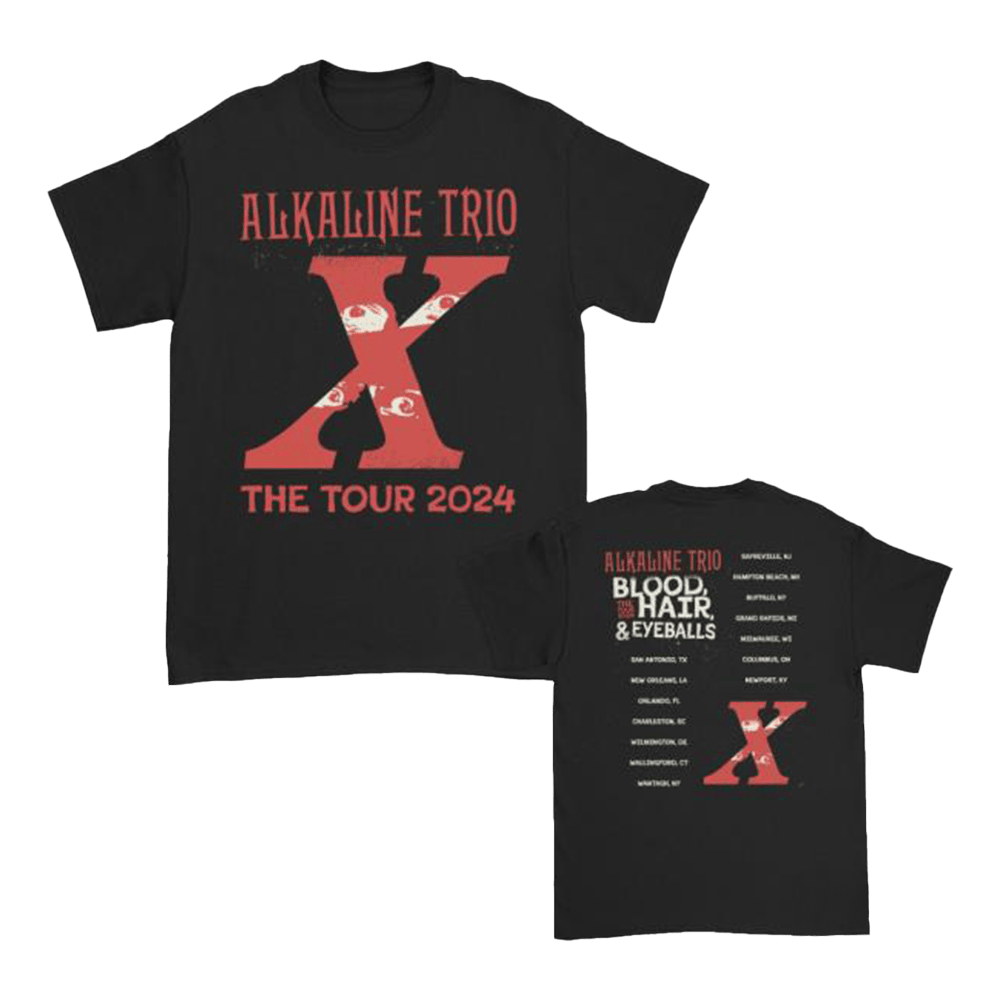 Alkaline Trio Merch Bhe The Tour Fall 2024 T-Shirt Black Gifts For Rock Band Fans