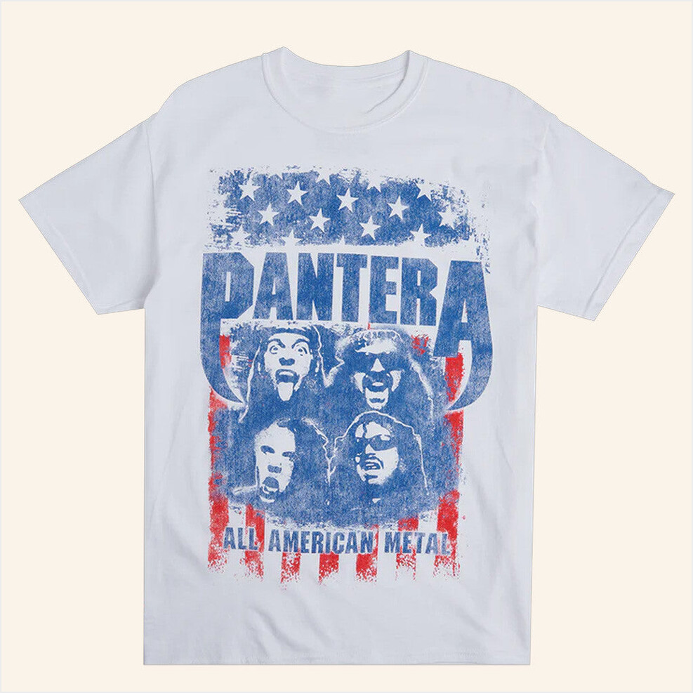 All American Metal T-Shirt Pantera Merch Gift Ideas For Husband BFF Birthday Gifts