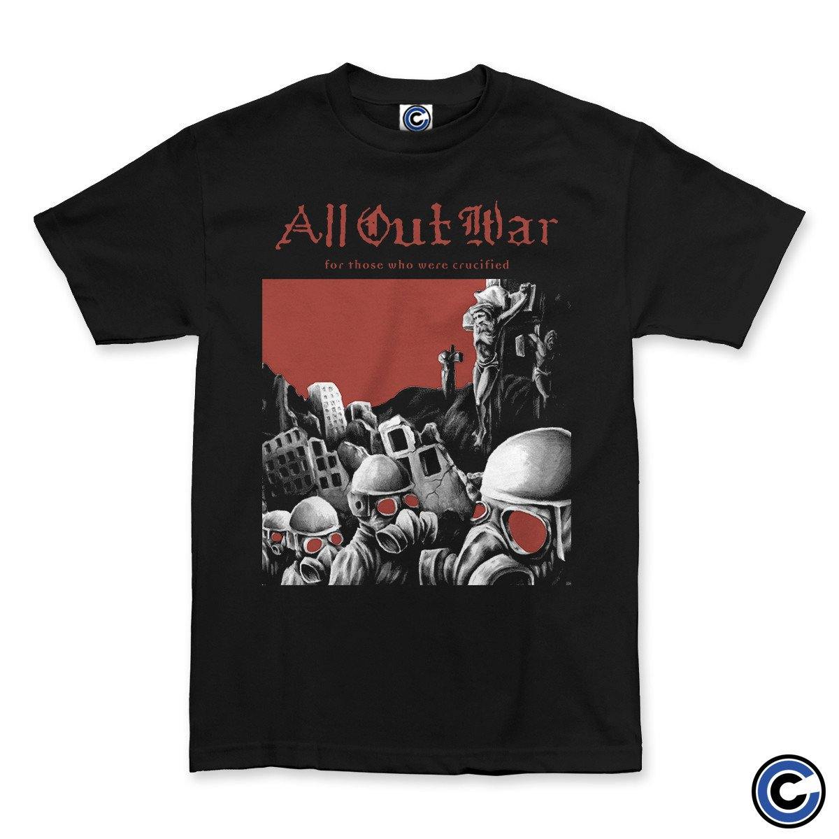 All Out War Merch Crucified Shirt All Out War Shirt