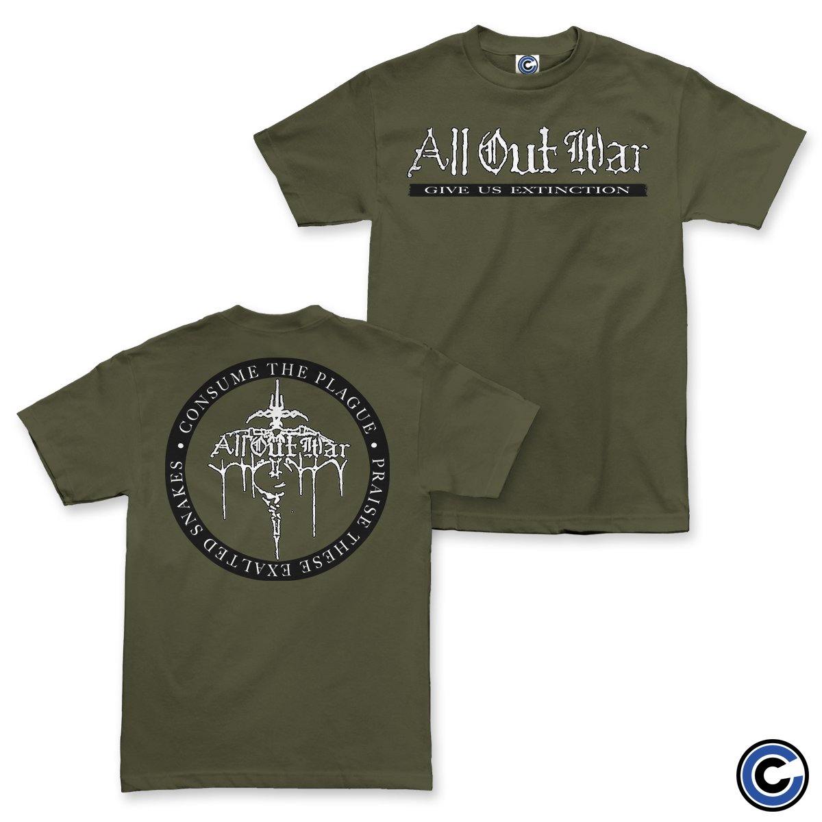 All Out War Merch Extinction Shirt All Out War Shirt