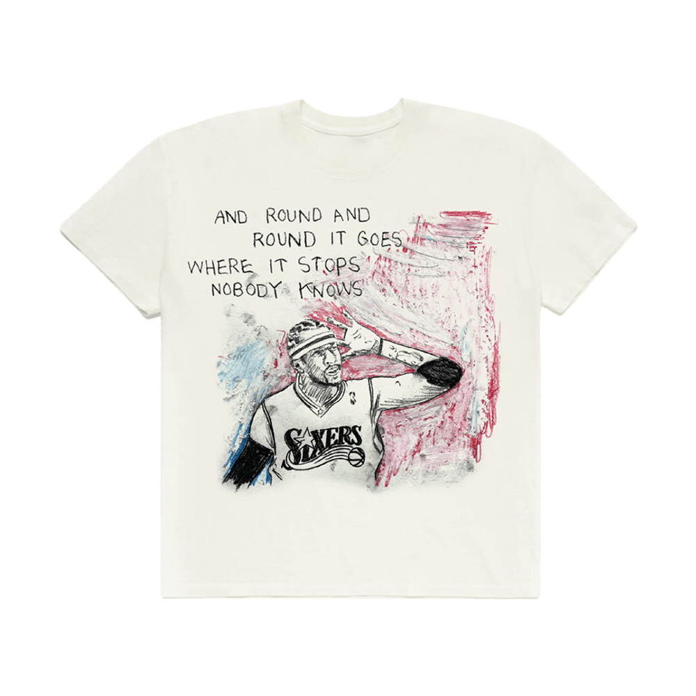 Allen Iverson Charcoal Drawing T-Shirt Allen Iverson Merch Top Fathers Day Gifts