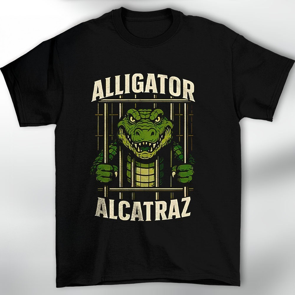 Alligator Alcatraz Florida Shirt Funny Alligator T-Shirt Gifts For Father