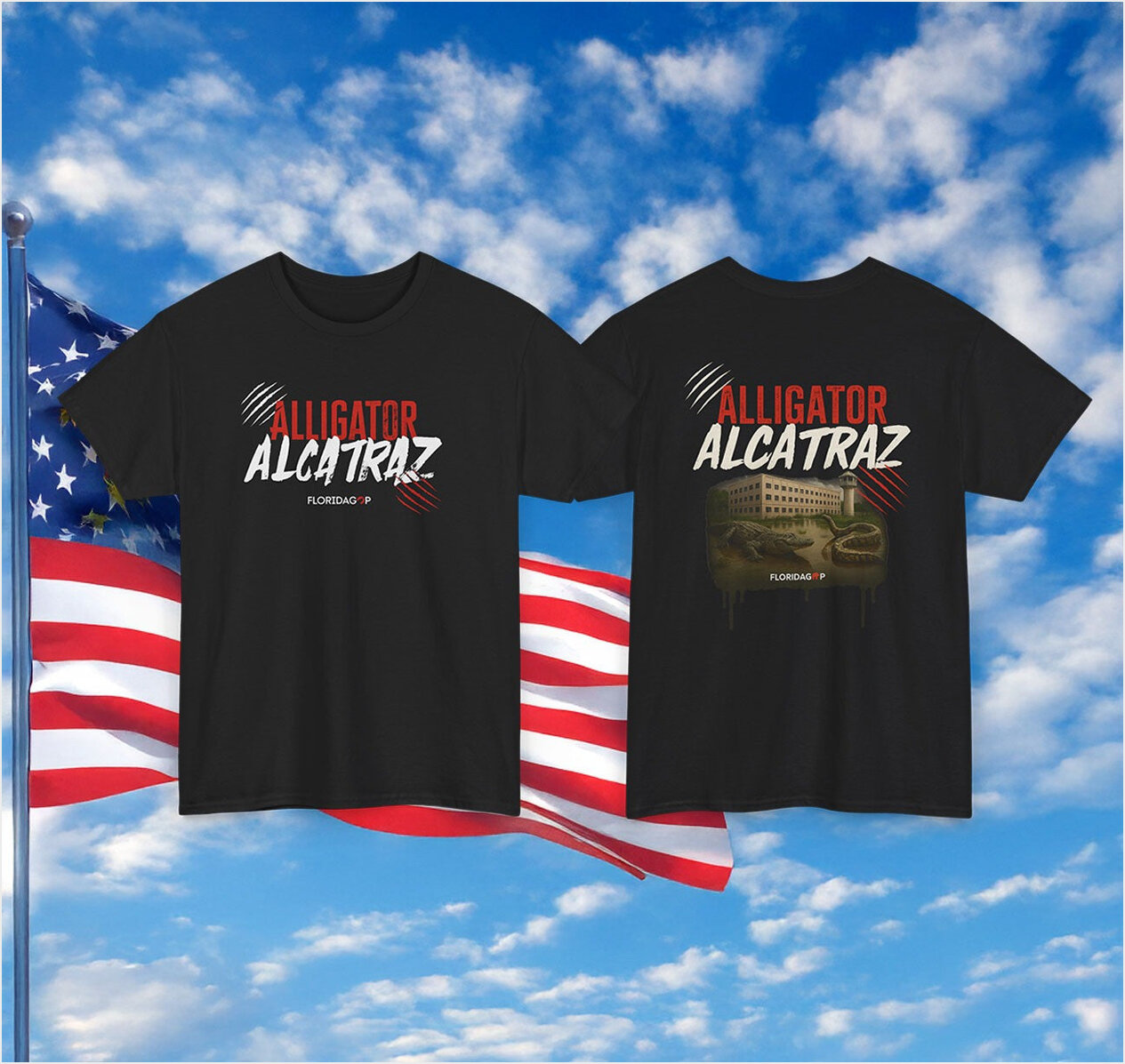 Alligator Alcatraz Shirt Official Alligator Alcatraz Merch Gifts For Dad Florida GOP Store