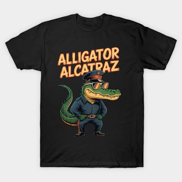 Alligator Alcatraz T-Shirt Everglades Florida Parody Shirt Best Gifts For Husband