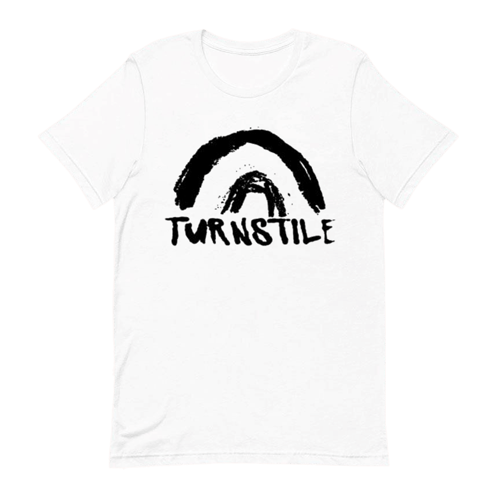 Allinmerch Merch Turnstile Double Rainbow White T-Shirt Birthday Gift Ideas For Him