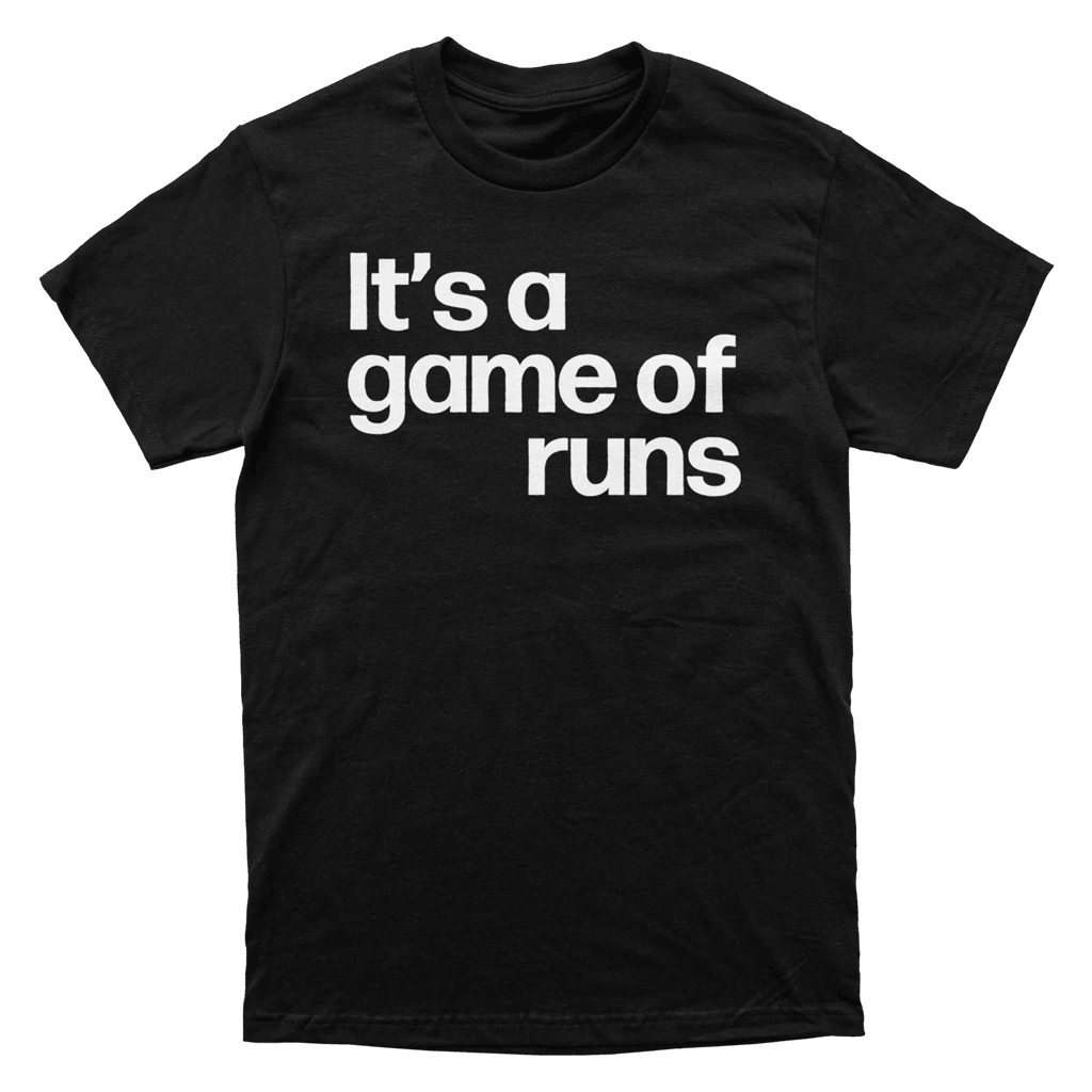 Almost Friday Merch Its A Game Of Runs T-Shirt Gift Ideas For Husband