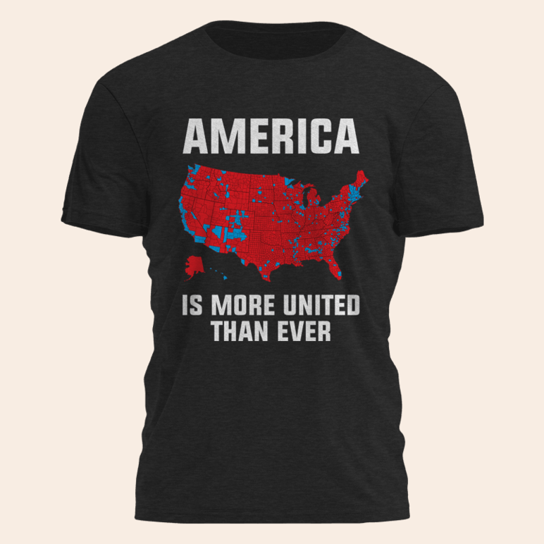 America Is More United Than Ever T-Shirt USA Patriotic Shirts Birthday Gifts For Papa