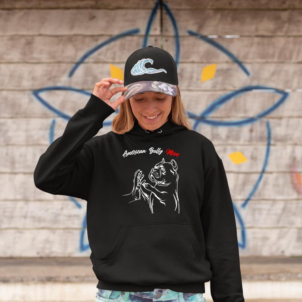 American Bully Mom Ã¢â‚¬â€œ Dogs Mum WomenÃ¢â‚¬â„¢s Hoodie