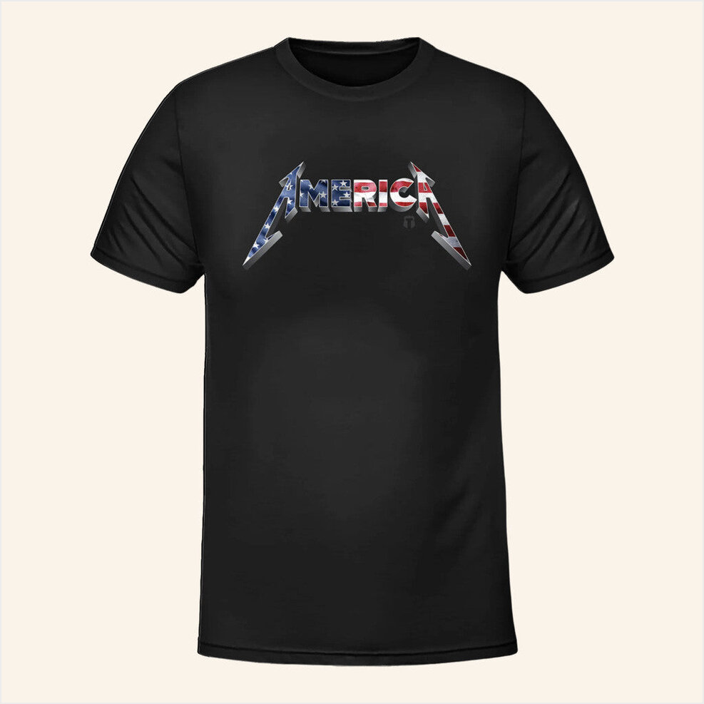 American Metal T-Shirt The Officer Tatum Merch Best Birthday Gifts For Husband BFF Gifts Ideas