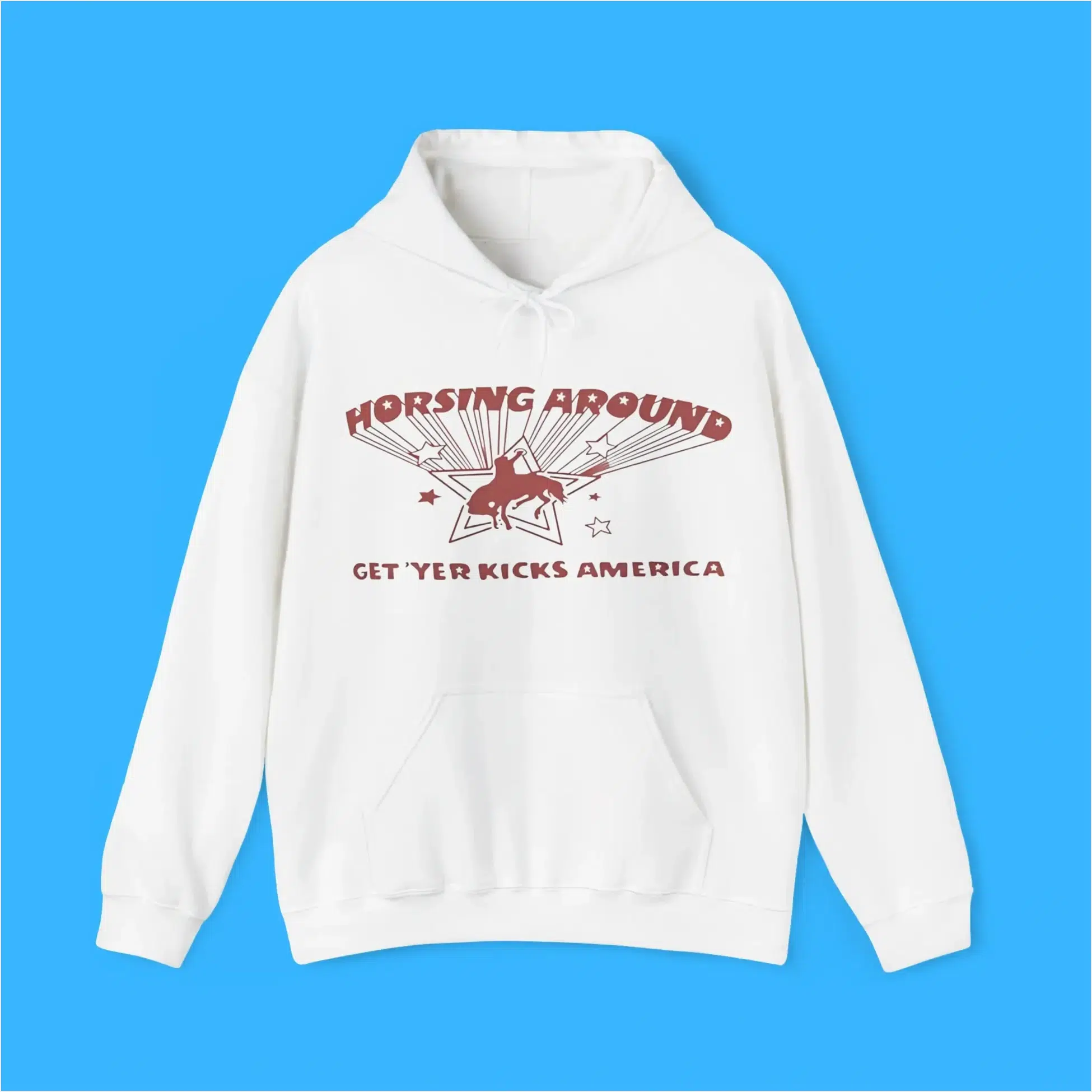 Americana Sydney Sweeney Horsing Around Premium Shirt Birthday Gifts For Besties