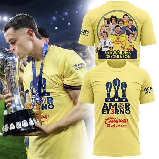 Amor Et3rno Grand3S Decorazon Club America T-Shirt Gifts For Soccer Lovers