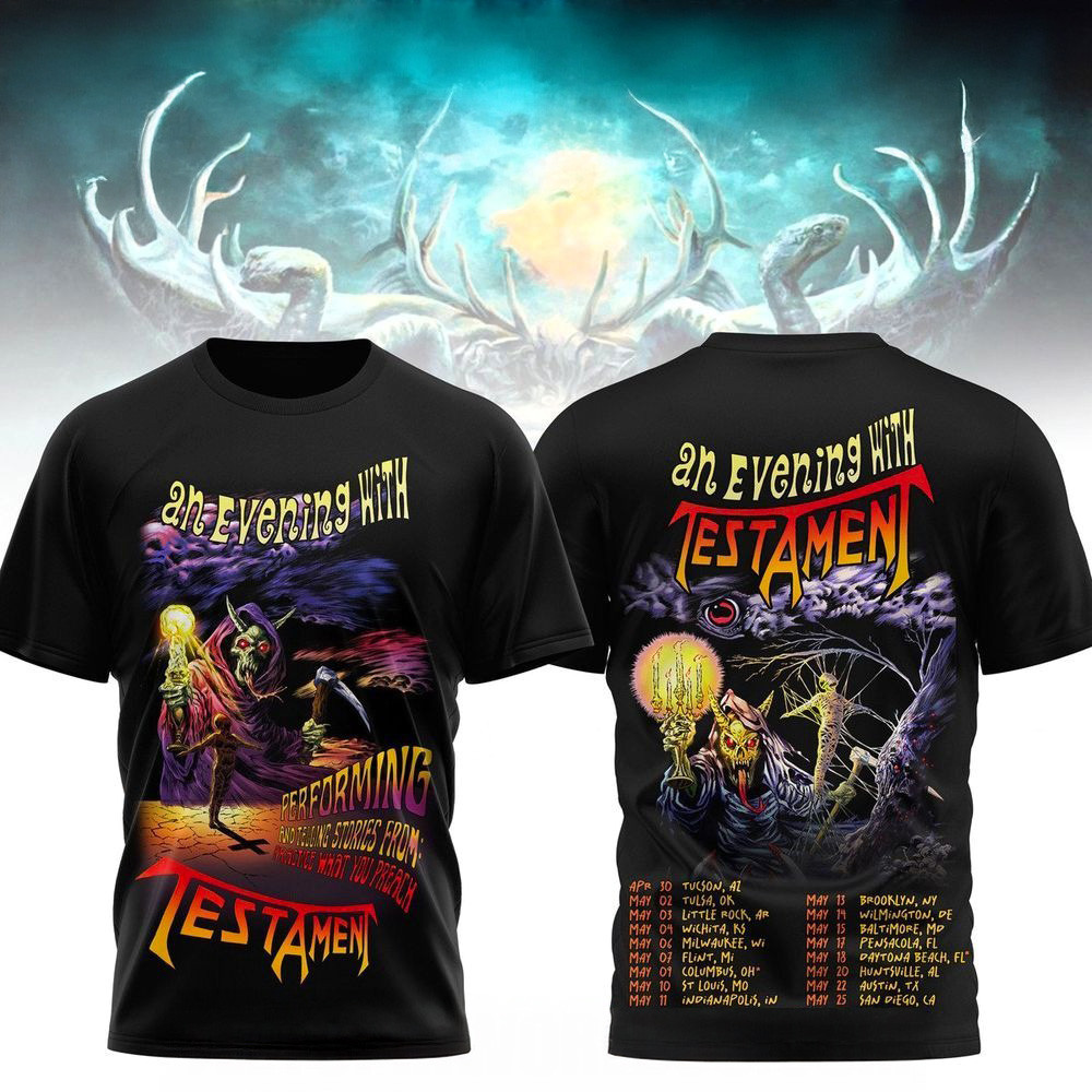 An Evening With Testament T-Shirt Cool Gifts For Dad