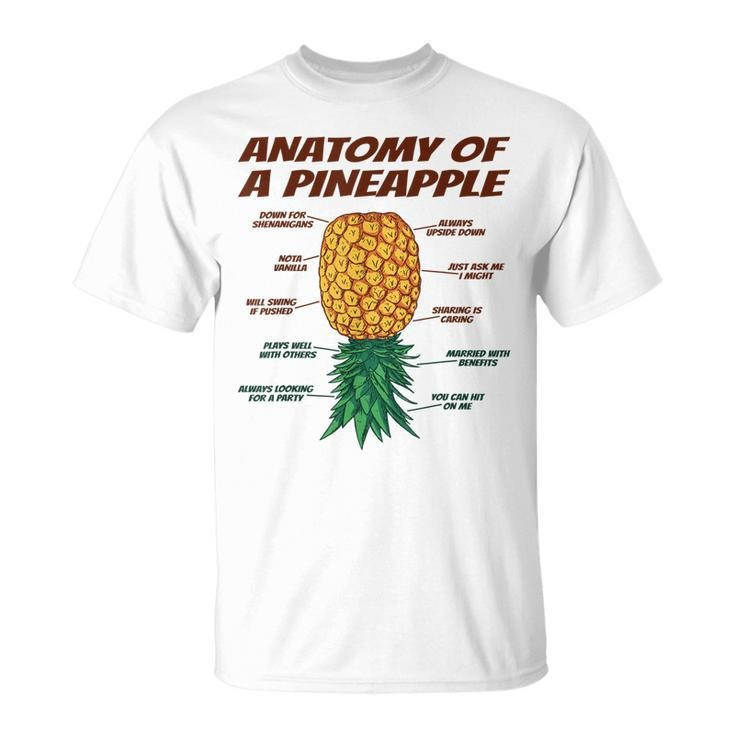 Anatomy Of A Pineapple Upside Down Shirt Pineapple Swinger T-Shirt Gifts For Him Her