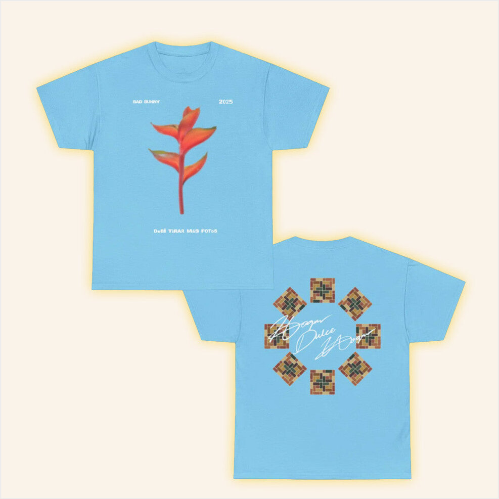 andise DTMF Merch Heliconia T-Shirt Bad Bunny Merch Birthday Gifts For Best Friend