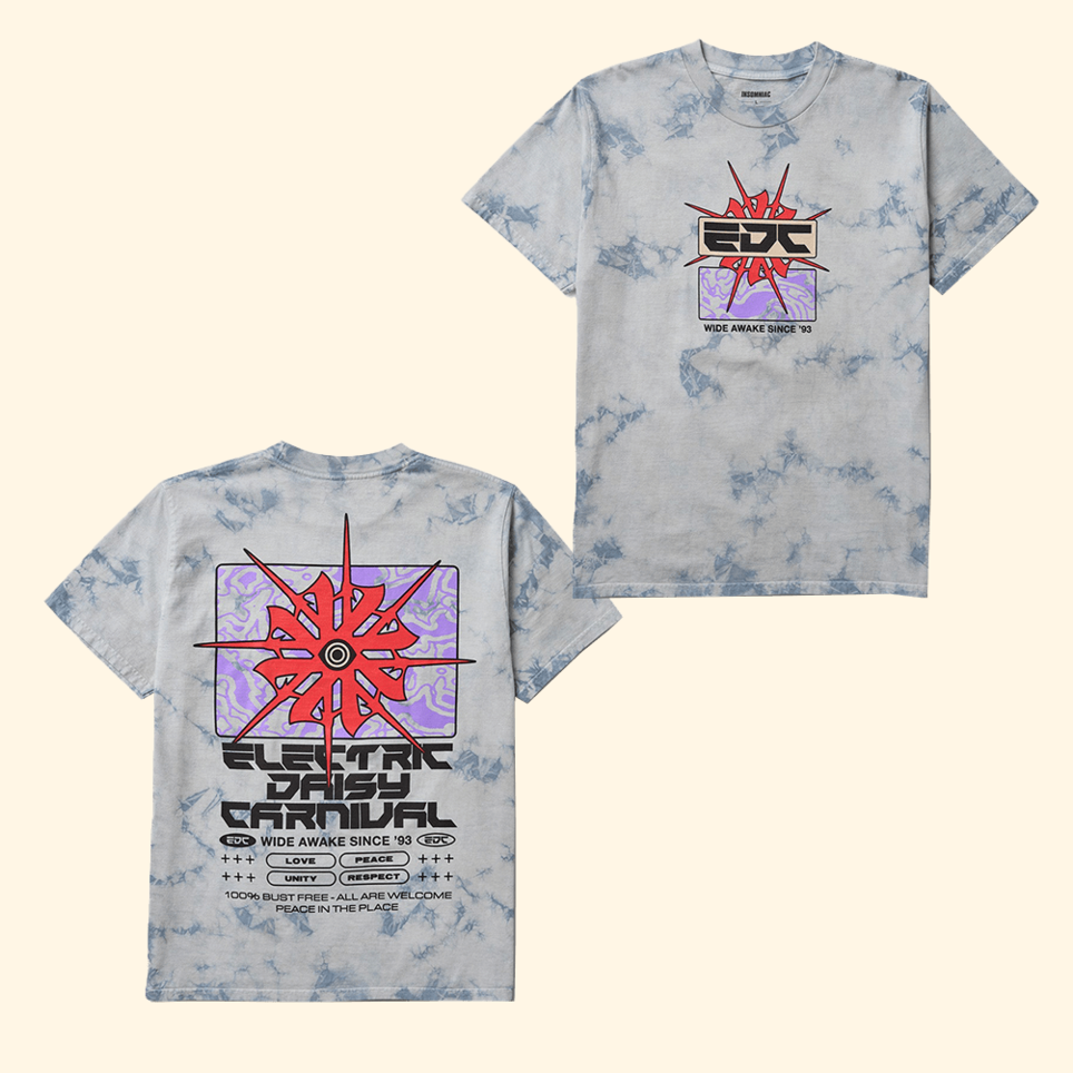andise EDC Transformative Sound Tie Dye T-Shirt EDC Merch Birthday Gifts For Music Fans